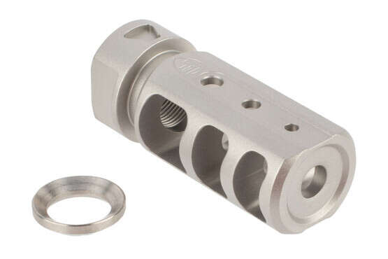 Fortis RED Mod 2 556 muzzle brake in stainless steel